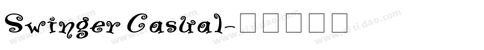 Swinger Casual字体转换